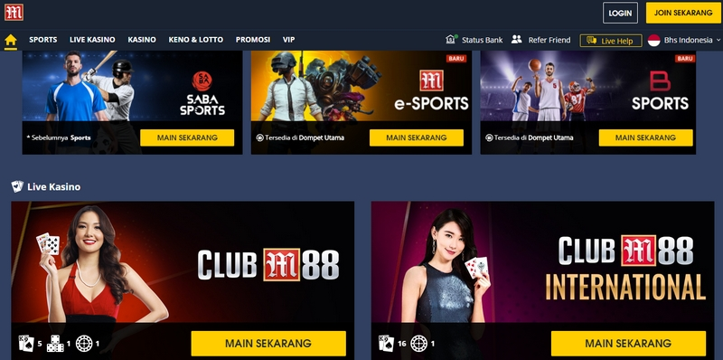 Bonus Taruhan Esports pada M88