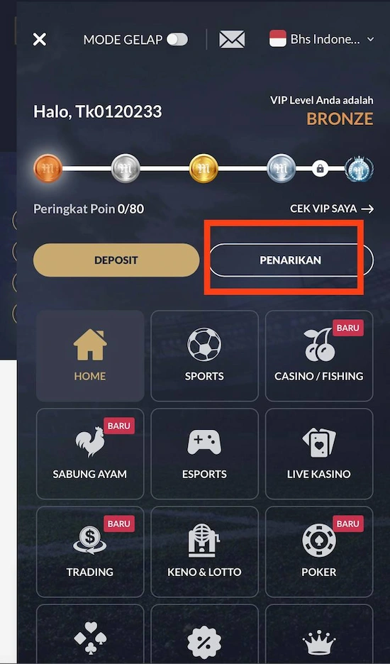 Perbarui Informasi Rekening Bank Pribadi